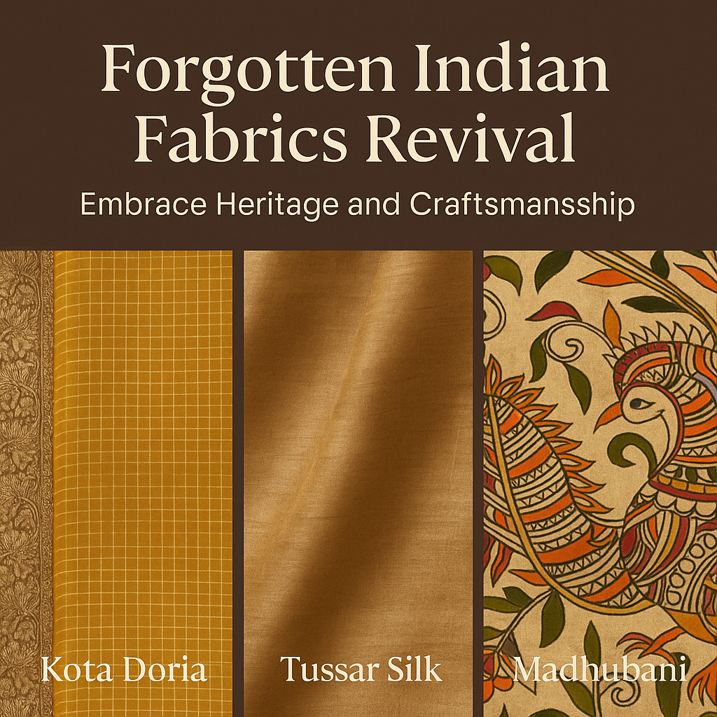 Forgotten Indian Fabrics Revival: Embrace Heritage and Craftsmanship