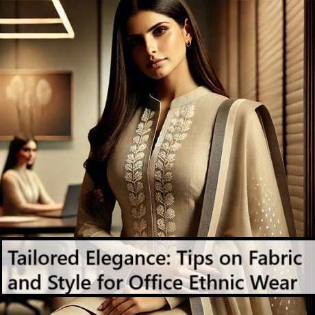 టైలర్డ్ ఎలిగెన్స్: ఆఫీస్ ఎథ్నిక్ వేర్ కోసం ఫాబ్రిక్ మరియు స్టైల్ పై చిట్కాలు