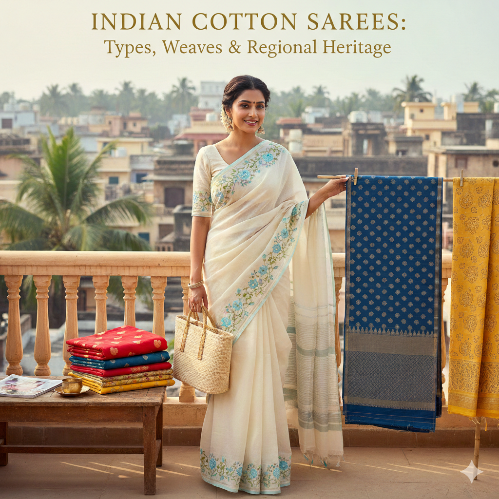 The Ultimate Guide to Indian Cotton Sarees: Regional Weaves & Styling for 2026