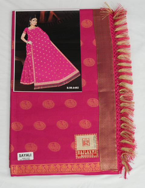 Sayali Pure Cotton Zari Woven Saree - Pink Color