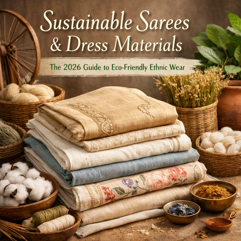 पर्यावरण के अनुकूल साड़ियाँ और परिधान सामग्री: पर्यावरण के अनुकूल एथनिक वियर के लिए 2026 की मार्गदर्शिका