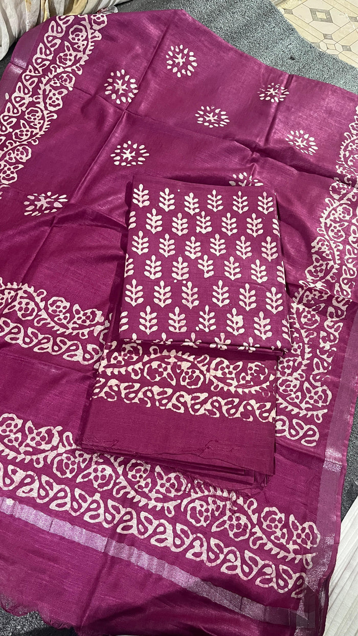 Cotton Linen Dress Material