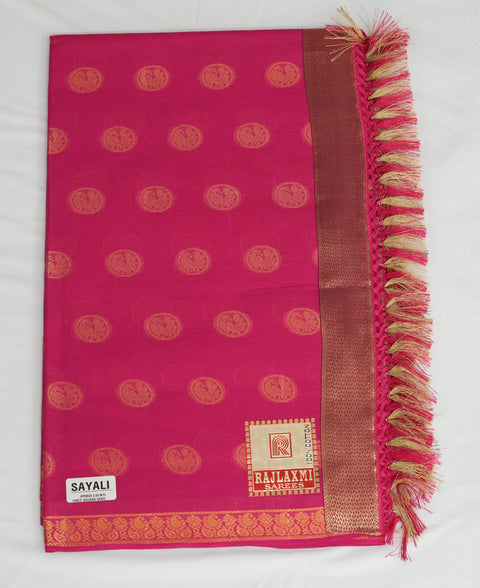 Sayali Pure Cotton Zari Woven Saree - Pink Color