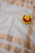 Rajasthani Kota Doria Saree with All-Over Embroidery – Pure Cotton & Lightweight - White Color