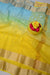 Rajasthani Kota Doria Saree with All-Over Embroidery – Pure Cotton & Lightweight - Yellow Sky Blue Combination