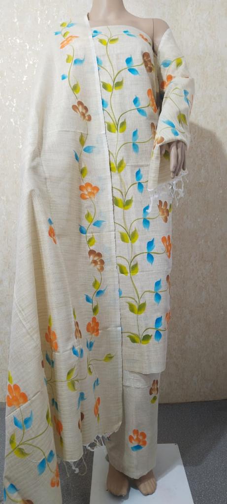 Premium Quality Matka Cotton Floral Print Salwar Suit Design - D No. 002