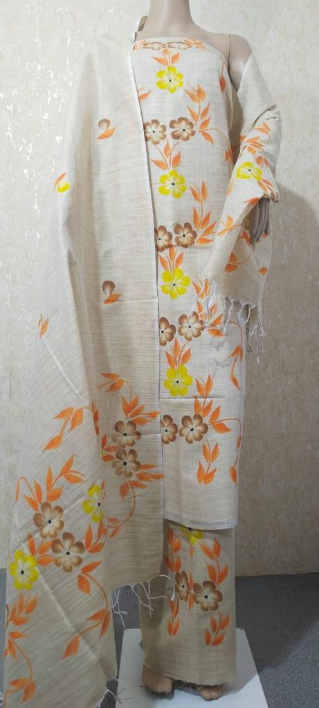 Premium Quality Matka Cotton Floral Print Salwar Suit Design - D No. 003