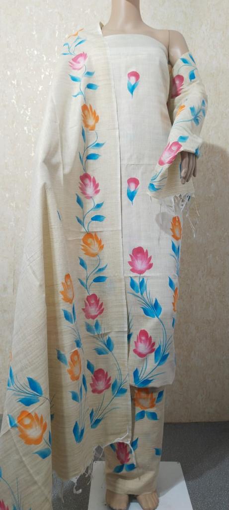 Premium Quality Matka Cotton Floral Print Salwar Suit Design - D No. 004