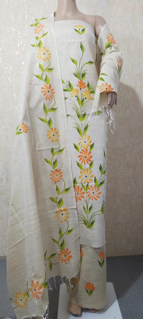 Premium Quality Matka Cotton Floral Print Salwar Suit Design - D No. 005