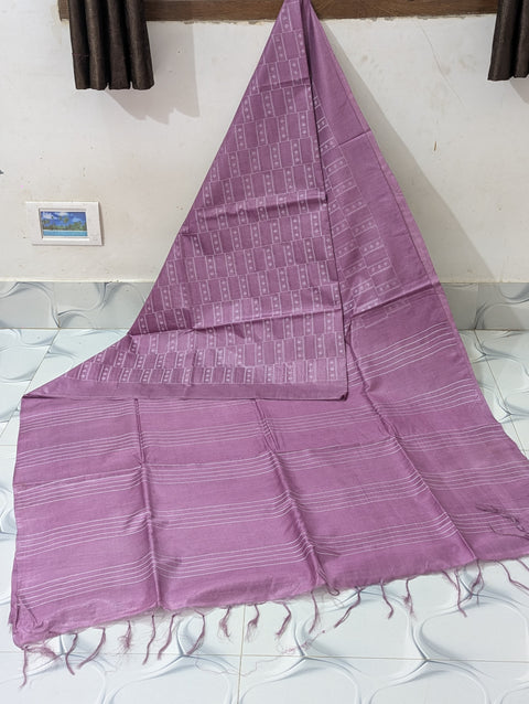 Buta Woven Bhagalpuri Silk Saree - Purple Color