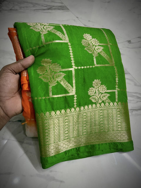 Banarasi Semi Katan Soft Silk Saree Independence Day - Design 1