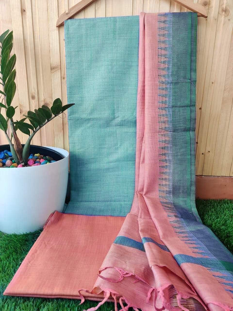 Handwoven Cotton Suit - Blue Color