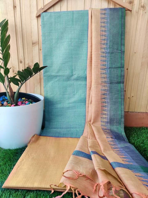 Handwoven Cotton Suit - Sky Blue Color
