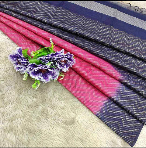 Tussar Semi Silk Saree  - Black Color