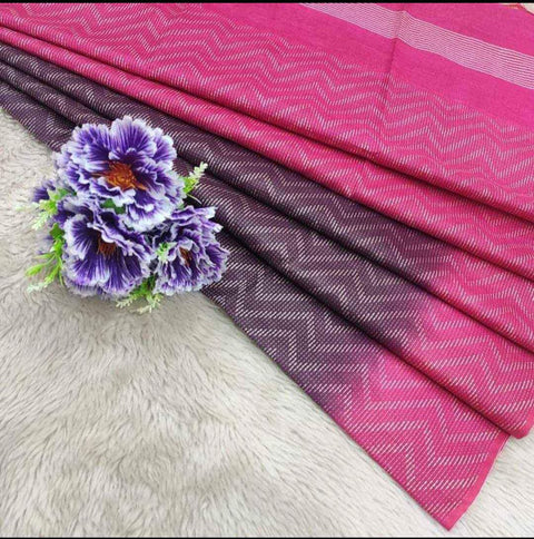 Tussar Semi Silk Saree  - Pink Color