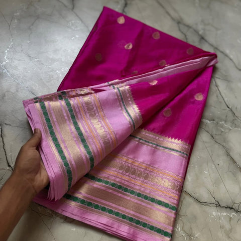 Banarasi Warm Silk Saree - Pink Color