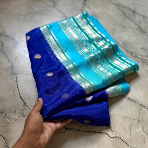 Banarasi Warm Silk Saree - Blue Color