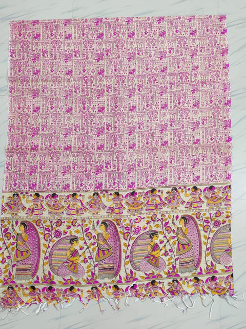 Handwoven Cotton Silk Printed Dupatta - Trend In Need