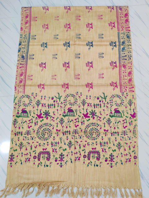 Handwoven Cotton Silk Printed Dupatta - Trend In Need