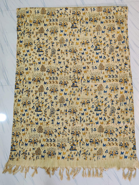 Handwoven Cotton Silk Printed Dupatta - Trend In Need