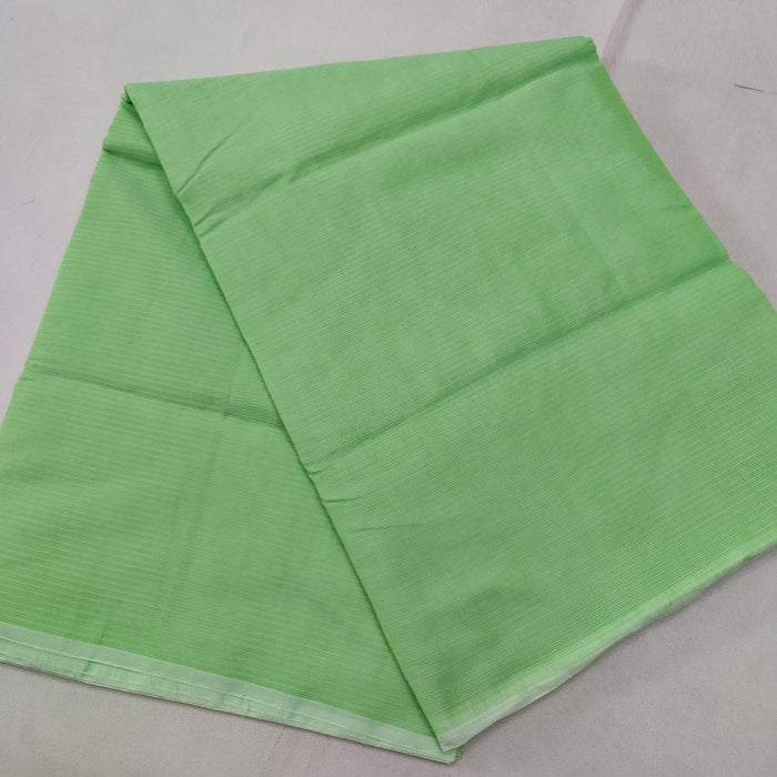 Kota Cotton Plain Saree - Green Colour