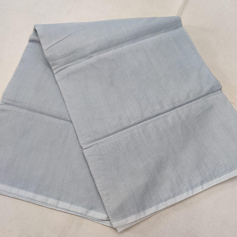 Kota Cotton Plain Saree - Grey Color - Trend In Need
