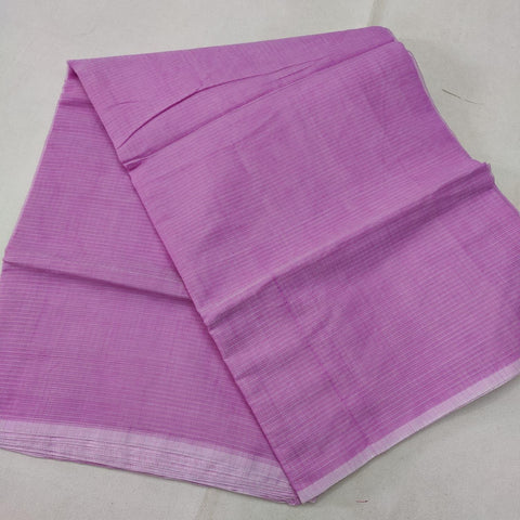 Kota Cotton Plain Saree - Purple Color - Trend In Need