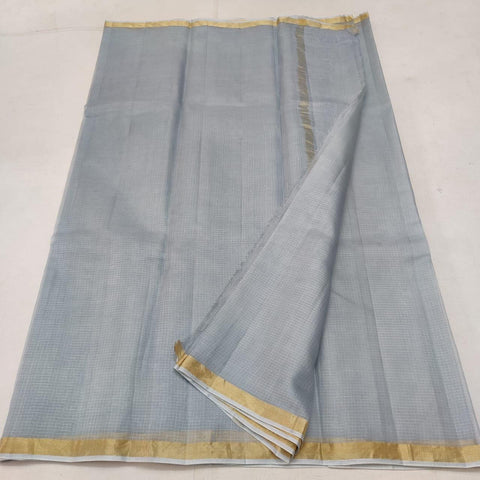 Kota Pure Silk Saree - Grey - Trend In Need