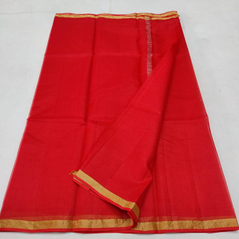 Kota Pure Silk Saree - Red - Trend In Need