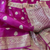Pure Organza Banarasi Silk Saree - Rani Pink Color