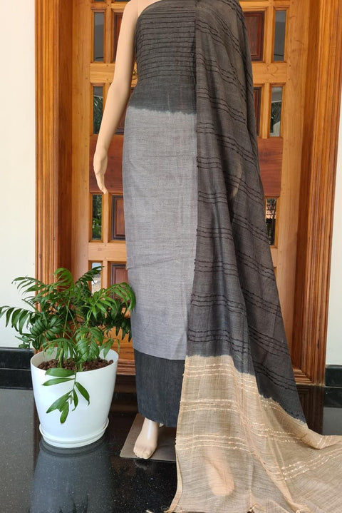 handwoven cotton Silk Dress Material