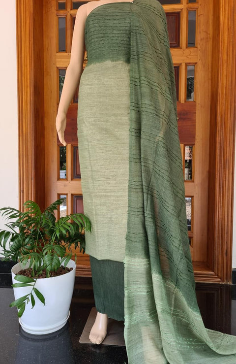 handwoven cotton Silk Dress Material