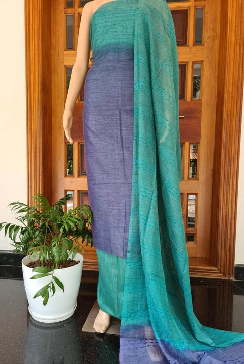 handwoven cotton Silk Dress Material