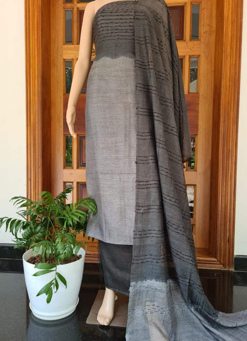 handwoven cotton Silk Dress Material