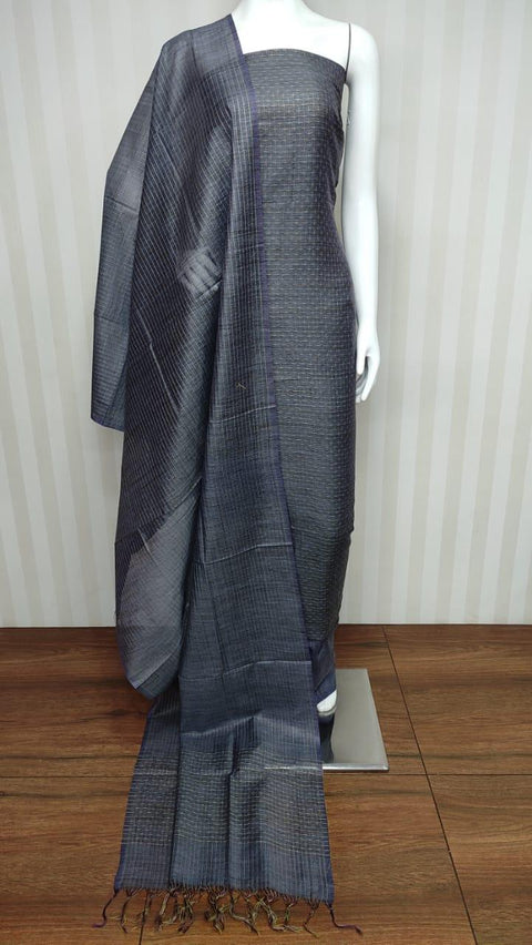 Bamboo Silk Grey Color Unstitched Suit - Trend In Need