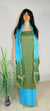 Blue Green Color Cotton Silk Woven Dress Material - Trend In Need