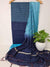 Cotton Silk Navy Blue Color Dress Material - Trend In Need