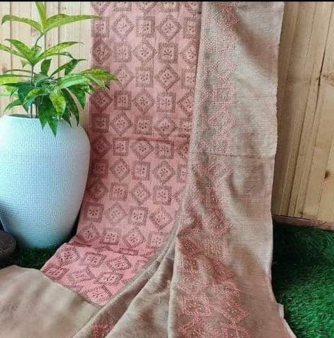 Cotton Silk Pink Color Dress Material - Trend In Need