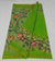 Green Color Kota Doria Cotton Mix Hand Brush Painted Saree - Trend In Need