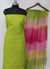 Green Color Pure Cotton Kota Doria Chikankari Dress Material - Trend In Need