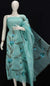 Hand Brush Painted Kota Doria Cotton Mix Dress Material Blue Color - Trend In Need