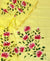 Hand Brush Painted Kota Doria Cotton Mix Yellow Color Dress Material - Trend In Need