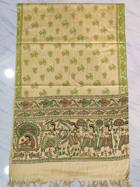 Handwoven Cotton Silk Printed Dupatta - Trend In Need