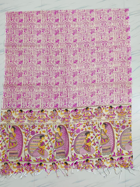 Handwoven Cotton Silk Printed Dupatta - Trend In Need