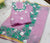 Kota Doria Cotton Aari Work Lavender Color Dress Material - Trend In Need