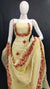 Kota Doria Cotton Aari Work Yellow Color Dress Material - Trend In Need