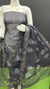 Kota Doria Cotton Block Printed Black Color Dress Material - Trend In Need