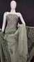 Kota Doria Cotton Block Printed Green Color Dress Material - Trend In Need