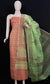 Kota Doria Cotton Block Printed Peach Green Color Dress Material - Trend In Need