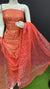 Kota Doria Cotton Block Printed Yellow Color Dress Material - Trend In Need